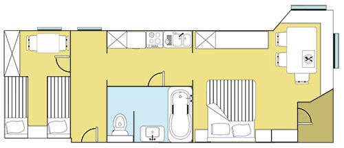 Floor plan of apartment type B