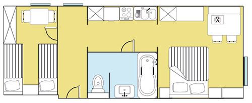 Floor plan of apartment type B1