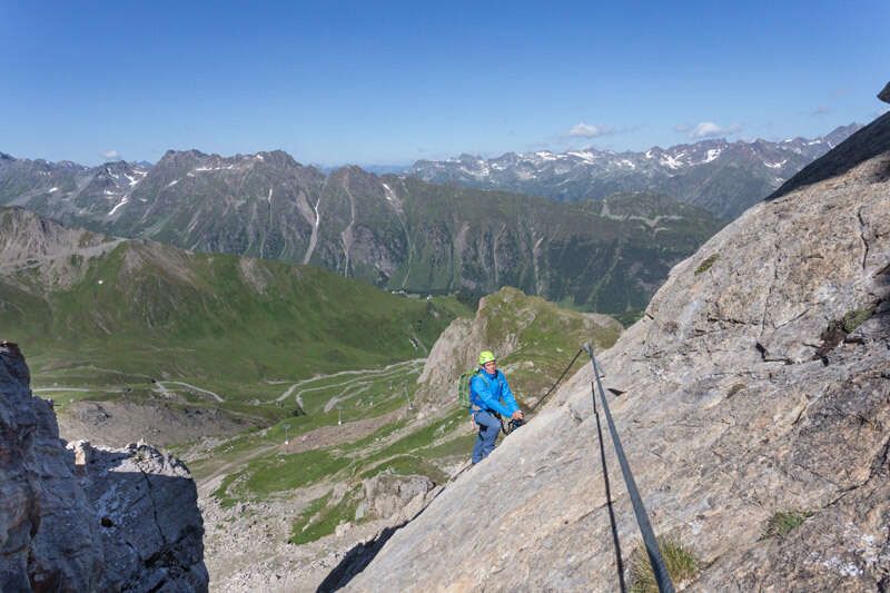 Climbing on the Greitspitze