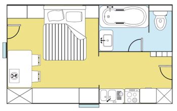 Floor plan of apartment type C1